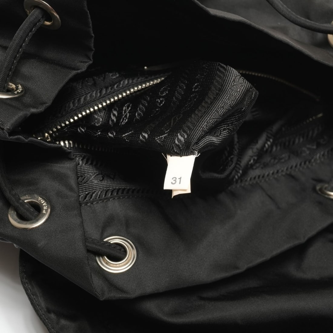 Prada Nylon Backpack/Daypack, Black, WS27360 - 10