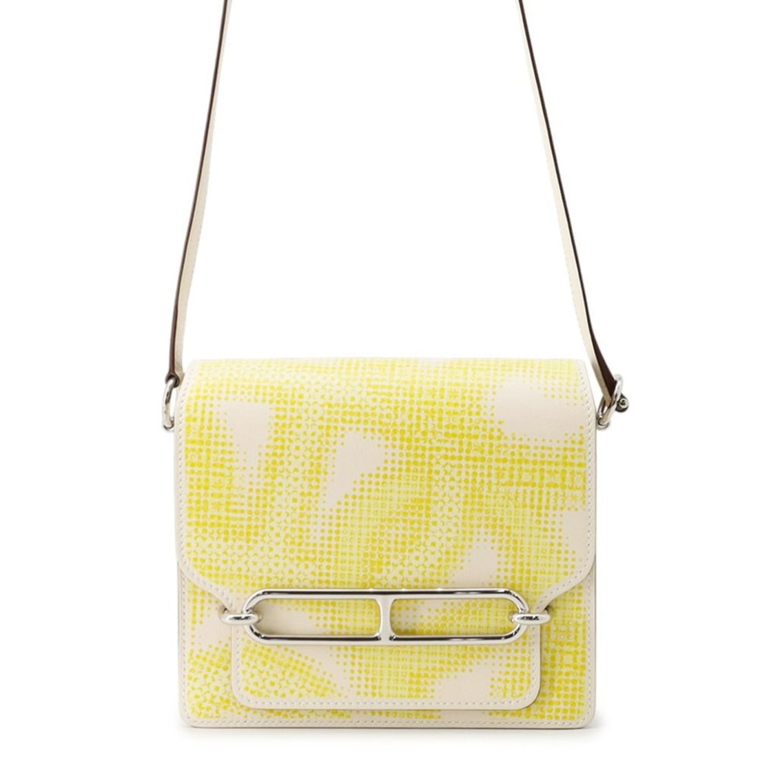 Hermès Sac Lauris, Luli Mini Circuit 24 Faubourg Nata Lime Jaune Bourgeon Swift U Stamp Handbag: --- Catalog ---Category: SizeSize (HxWxD): 15cm x 17.5cm x 5.5cm / 5.9'' x 6.88'' x 2.16''Category: DesignType: HandbagColor: Beige, Jaune, LimeGender: WomenMaterial: Swift leather Category: GeneralBr