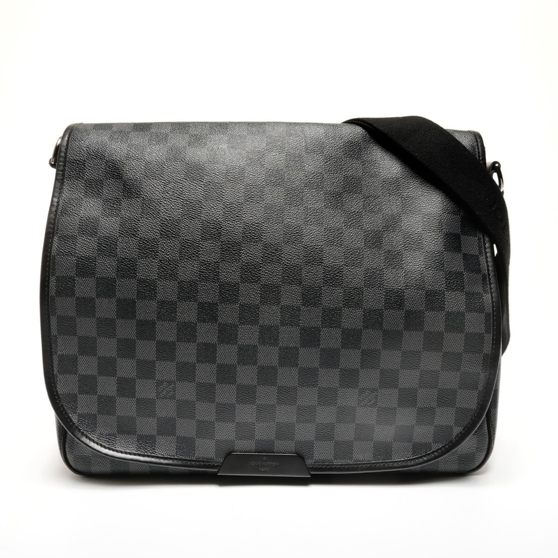 Louis Vuitton 2010 Damier Graphite Daniel GM Shoulder Bag, Black, WS27287 (1 of 14)