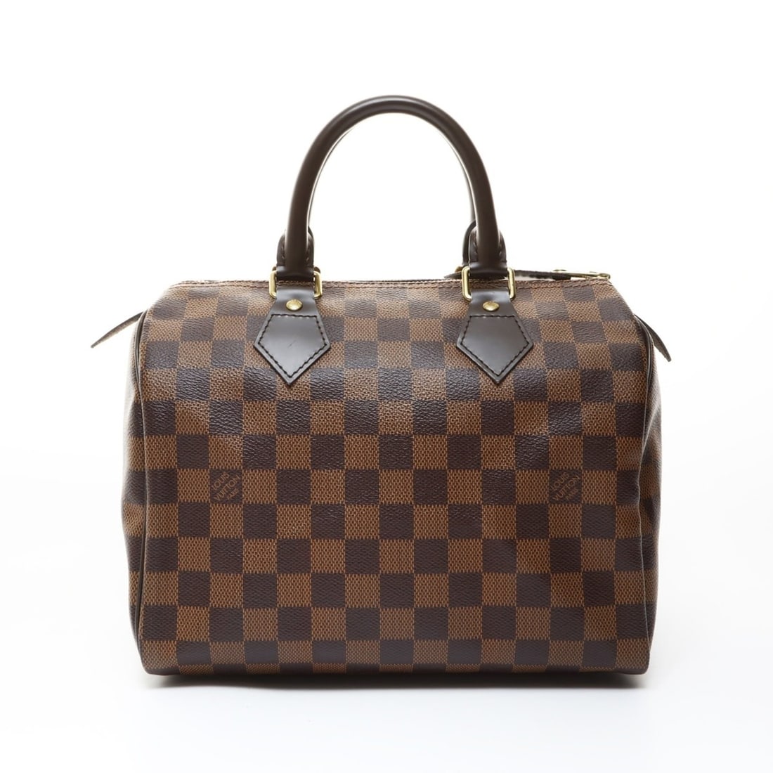 Louis Vuitton Damier Speedy 25 2013 Boston Bag, Brown, WS26524: --- Catalog ---Category: SizeSize (HxWxD): 19cm x 25.5cm x 15cm / 7.48'' x 10.03'' x 5.9''Category: DesignType: Boston bagColor: BrownGender: WomenCategory: GeneralBrand: Louis VuittonCountry of Origi