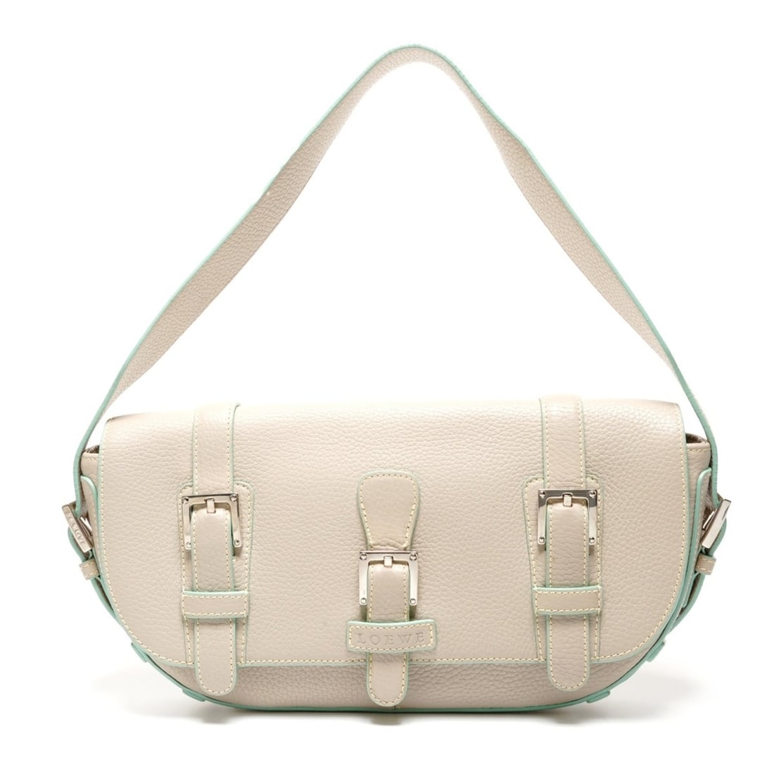 LOEWE Senda One-Shoulder Bag, Beige, WS26748: --- Catalog ---Category: SizeSize (HxWxD): 16cm x 32cm x 3.5cm / 6.29'' x 12.59'' x 1.37''Category: DesignType: Shoulder bagColor: BeigeGender: WomenCategory: GeneralBrand: LoeweCountry of Origin: Spa