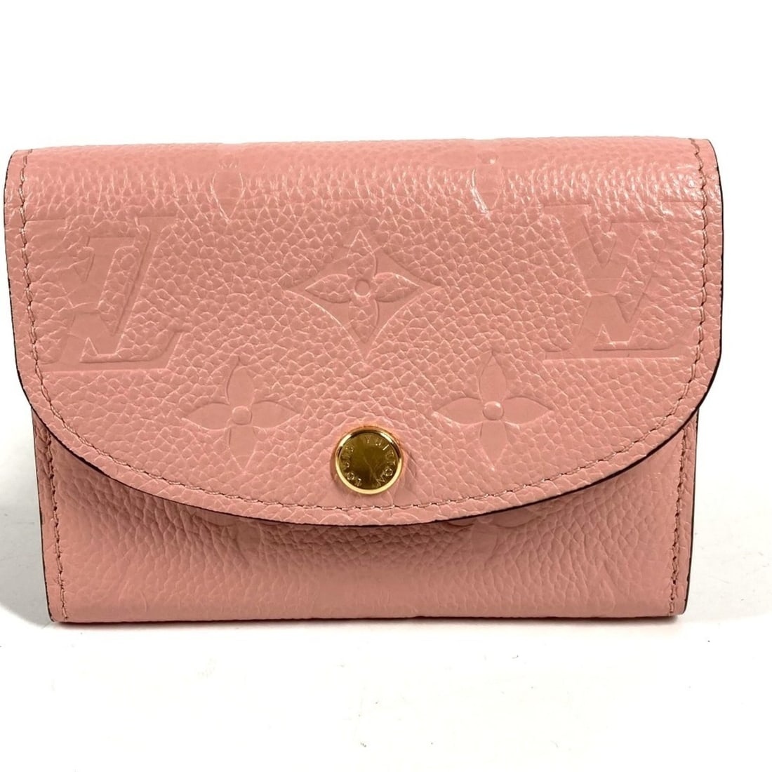 LOUIS VUITTON M81520 Monogram Empreinte Porte Monnaie Rosari Compact Bi-fold Wallet in Leather, Rose: --- Catalog ---Category: SizeSize (HxWxD): 8cm x 11cm / 3.14'' x 4.33''Category: DesignType: Wallet (bi-fold)Color: Pink, Rose PoudreGender: Men,WomenMaterial: Monogram Empreinte , Leather Category: G