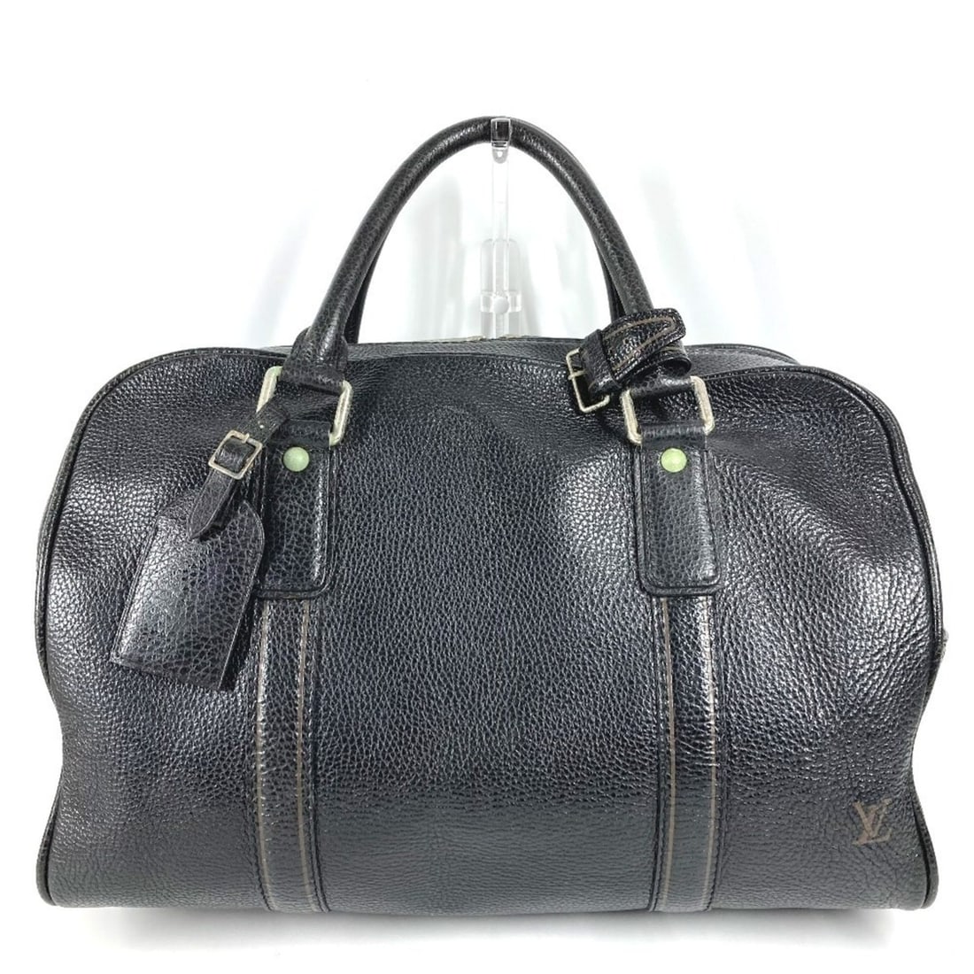 LOUIS VUITTON M95250 Tobaco Carryall Bag, Handbag, Travel Boston Leather, Men's/Women's, Black: --- Catalog ---Category: SizeSize (HxWxD): 27.5cm x 41cm x 22cm / 10.82'' x 16.14'' x 8.66''Category: DesignType: Boston bag, HandbagColor: BlackGender: Men,WomenMaterial: Leather Category: GeneralMPN