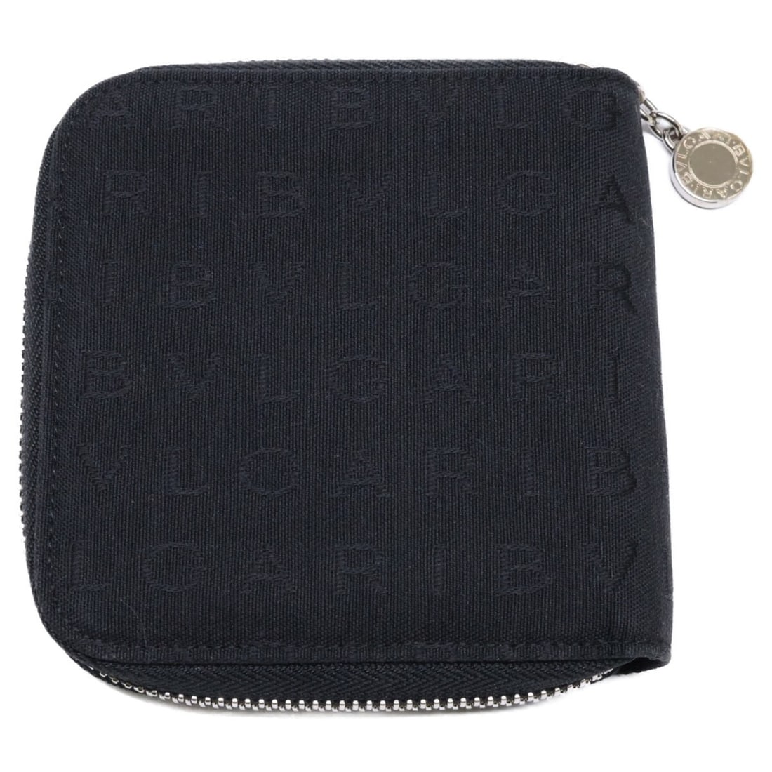 BVLGARI Logomania Round Zip Wallet, Bifold Wallet with Coin Purse, Black (1 of 19)