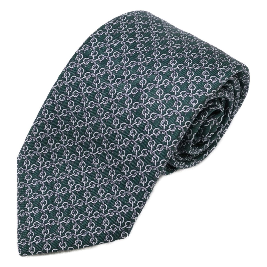 HERMES H006389T 07 Mors Luck Tie Silk Vert Gris Clair Men's: --- Catalog ---Category: SizeWidth: 7cm / 2.75''Total Length: 151cm / 59.44''Category: DesignType: CravatGender: MenMaterial: Silk Category: GeneralBrand: Hermes--- Item List ---Section: ConditionRank