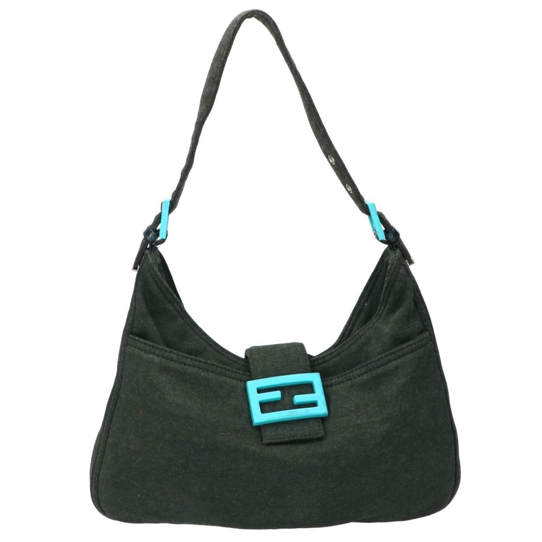 FENDI Mamma Bucket Jersey Shoulder Bag Green Women's: --- Catalog ---Category: SizeSize (HxWxD): 17cm x 30cm x 4.5cm / 6.69'' x 11.81'' x 1.77''Category: DesignType: Shoulder bagColor: GreenGender: WomenMaterial: Fabric Category: GeneralBrand: Fendi--- I