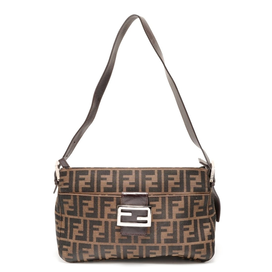 Fendi Mamma Zucca Canvas Shoulder Bag, Brown, WS26458: --- Catalog ---Category: SizeSize (HxWxD): 18cm x 29cm x 9cm / 7.08'' x 11.41'' x 3.54''Strap Length: 63cm - 75cm / 24.8'' - 29.52''Category: DesignType: Shoulder bagColor: BrownGender: WomenMaterial: