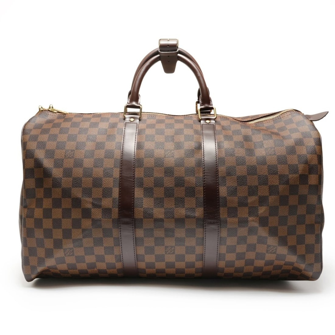 Louis Vuitton Keepall 50 Damier Ebene Boston Bag, Brown, 2006, WS27347: --- Catalog ---Category: SizeSize (HxWxD): 27cm x 50cm x 22cm / 10.62'' x 19.68'' x 8.66''Category: DesignType: Boston bagColor: BrownGender: WomenCategory: GeneralBrand: Louis VuittonCountry of Origi