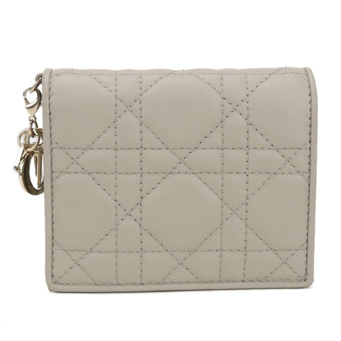 Christian Dior DIOR Lady Dior Gardenia Wallet, Beige, Women's: --- Catalog ---Category: SizeSize (HxWxD): 8.5cm x 10.5cm x 2.5cm / 3.34'' x 4.13'' x 0.98''Category: DesignType: Wallet (bi-fold)Color: BeigeGender: WomenMaterial: Leather Inner Pocket: Bill slot 1,