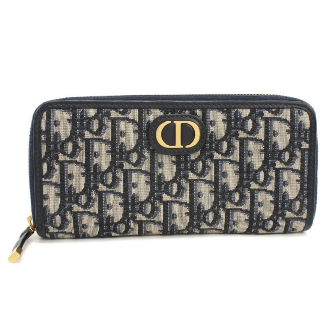 Christian Dior DIOR Voyageur Long Wallet, Size 30, Montaigne, Women's, Navy, Round Zipper: --- Catalog ---Category: SizeSize (HxWxD): 9.5cm x 19.5cm x 2cm / 3.74'' x 7.67'' x 0.78''Category: DesignType: Long wallet (bi-fold)Color: NavyGender: WomenInner Pocket: Bill slot 3, Coin purse 1, Ca