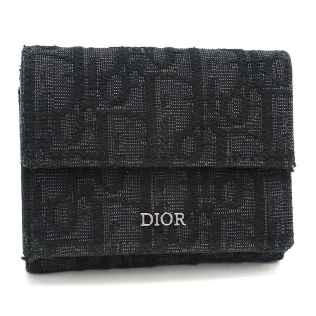 Christian Dior DIOR Dior Oblique Tri-fold Wallet Men's Black: --- Catalog ---Category: SizeSize (HxWxD): 7.5cm x 9.5cm x 3cm / 2.95'' x 3.74'' x 1.18''Category: DesignType: Wallet (tri-fold)Color: BlackGender: MenMaterial: Jacquard Inner Pocket: Bill slot 1, Car