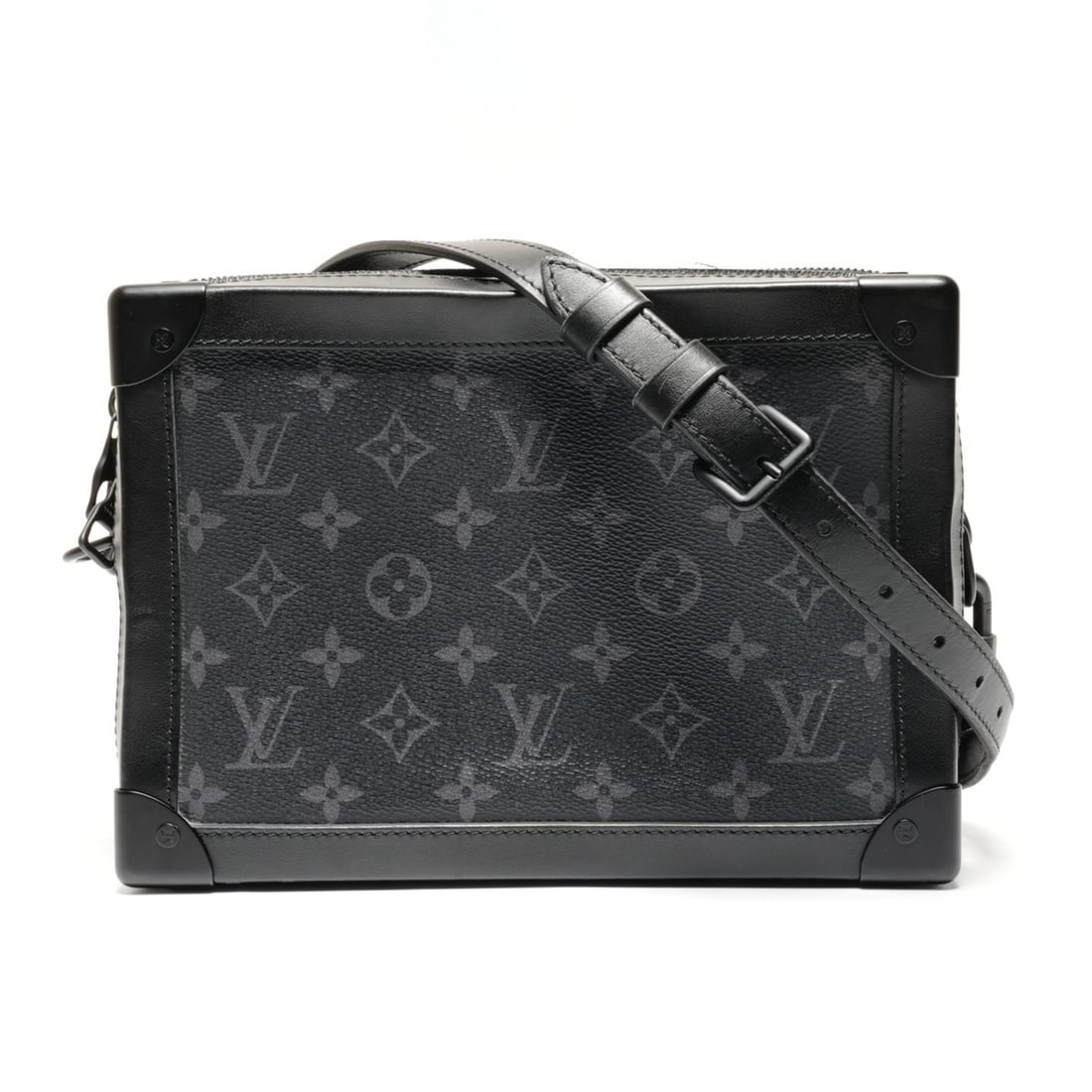 Louis Vuitton Monogram Eclipse Soft Trunk Shoulder Bag, Black, WS26713: --- Catalog ---Category: SizeSize (HxWxD): 14cm x 24.5cm x 9.5cm / 5.51'' x 9.64'' x 3.74''Strap Length: 123cm - 135cm / 48.42'' - 53.14''Category: DesignType: Shoulder bagColor: BlackGender: Men,Wome