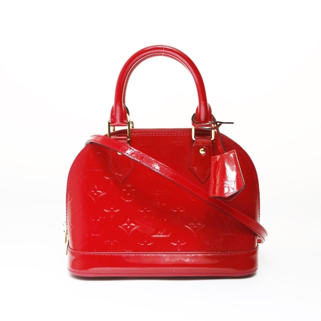 Louis Vuitton 2014 Alma BB Handbag, Red, WS27021: --- Catalog ---Category: SizeHandle Drop: 9.00cm / 3.54''Size (HxWxD): 17cm x 24cm x 11.5cm / 6.69'' x 9.44'' x 4.52''Strap Length: 113cm / 44.48''Category: DesignType: HandbagColor: Red colorGender:
