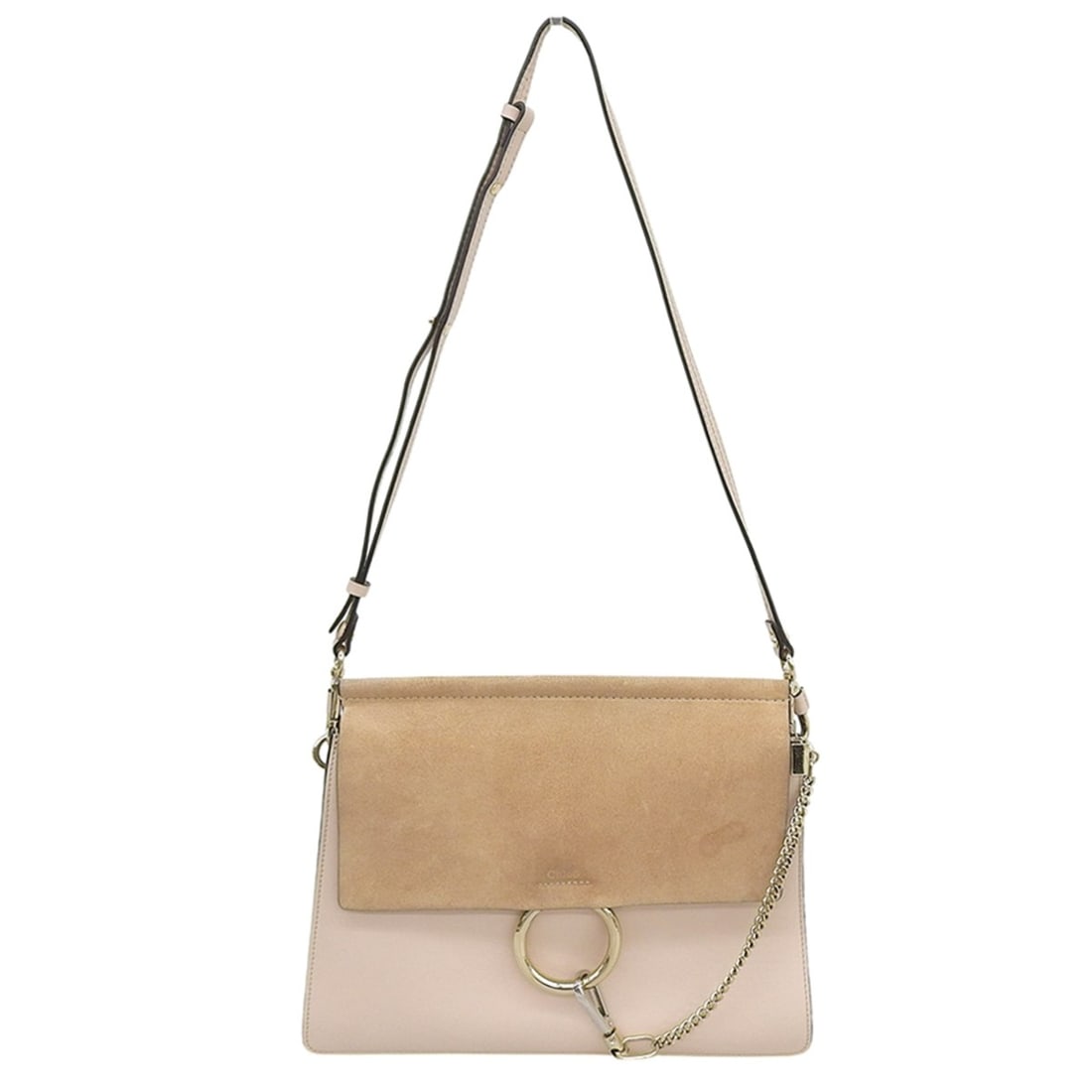Chloé CHLOE Chloe Leather and Suede Faye Shoulder Bag, Women's, Pink Beige: --- Catalog ---Category: SizeSize (HxWxD): 25.5cm x 31.5cm x 3cm / 10.03'' x 12.4'' x 1.18''Category: DesignType: Shoulder bagColor: Beige, PinkGender: WomenMaterial: Leather Category: GeneralBrand: C