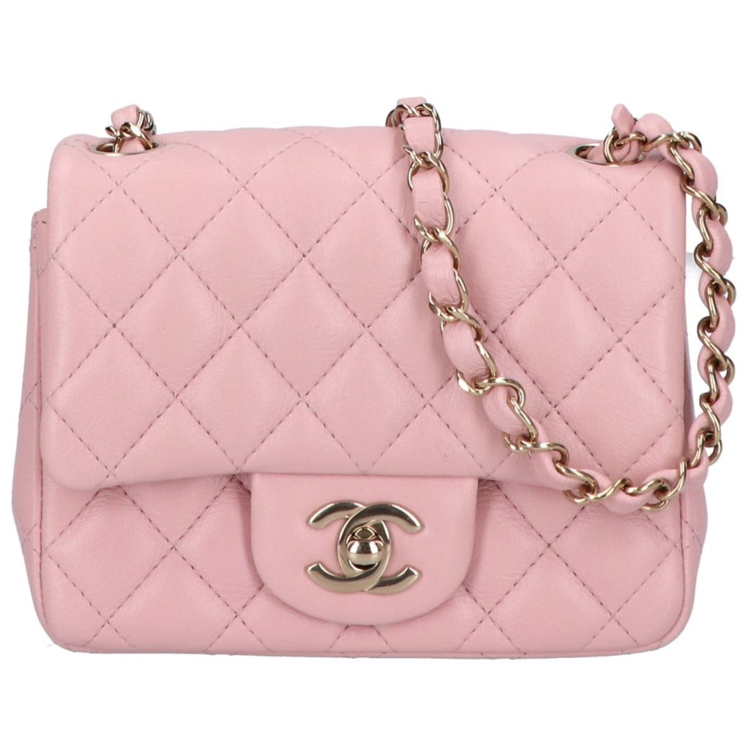CHANEL Mini Matelasse Lambskin IC Shoulder Bag, Pink, Women's: --- Catalog ---Category: SizeSize (HxWxD): 12cm x 16cm x 7.5cm / 4.72'' x 6.29'' x 2.95''Category: DesignType: Shoulder bagColor: PinkGender: WomenMaterial: Leather Leather/Fur Type: LambskinCategory:
