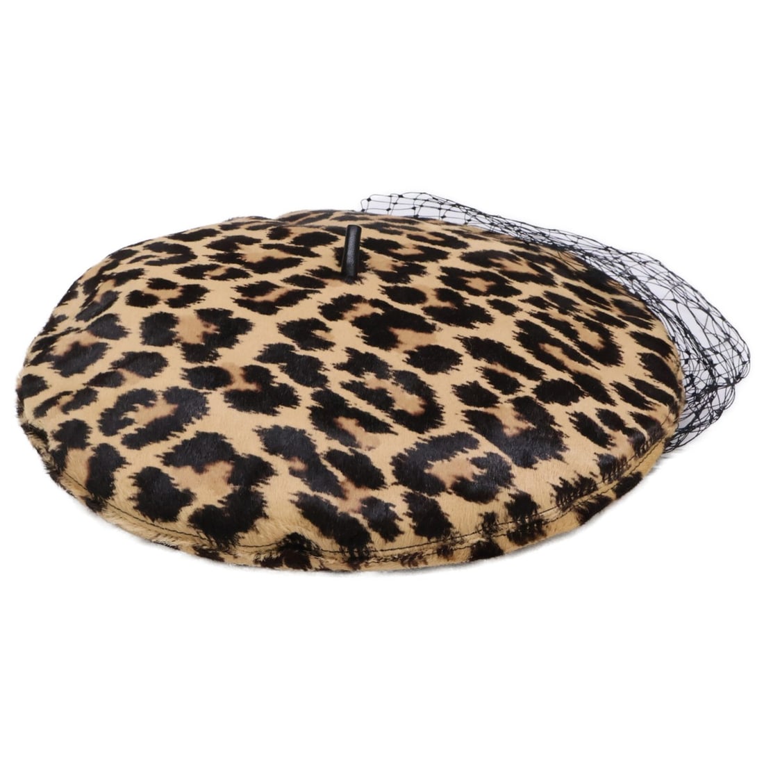 Christian Dior 15LCH910G703 Ponytail Leopard Print Newsboy Hat, Size 58, Brown, Women's: --- Catalog ---Category: DesignType: Casket hatColor: BrownGender: WomenMaterial: Leather Leather/Fur Type: HarakoCategory: GeneralBrand: Christian DiorCategory: MeasurementsCircumference: 54cm / 21.2