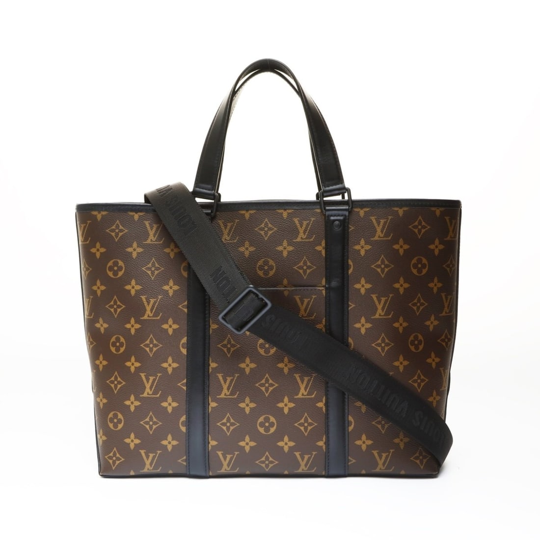 Louis Vuitton Monogram Macassar Weekend Tote PM Bag, Brown, WS26987 (1 of 13)