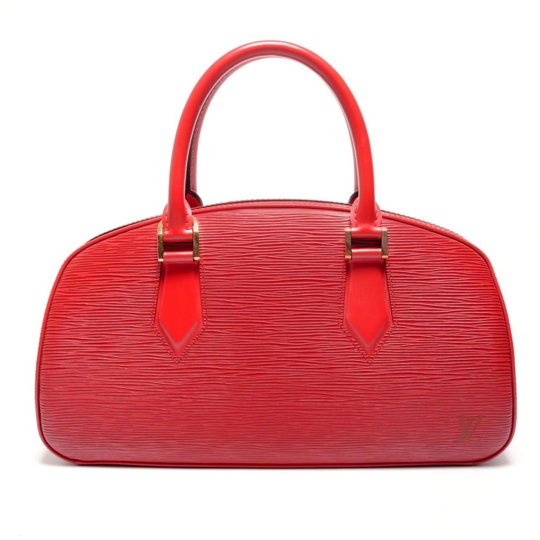 Louis Vuitton 2002 Epi Jasmine Handbag, Red, WS27104: --- Catalog ---Category: SizeSize (HxWxD): 18.5cm x 32cm x 9cm / 7.28'' x 12.59'' x 3.54''Category: DesignType: HandbagColor: Red colorGender: WomenMaterial: Epi leather Category: GeneralBrand: Louis