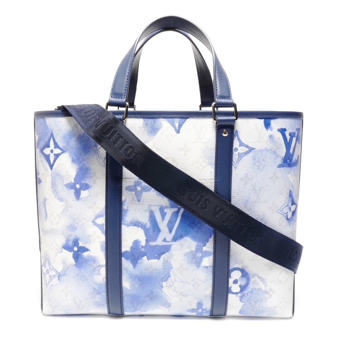 Louis Vuitton Monogram Watercolor Weekend Tote PM M45756 Shoulder Bag Blue WS26859: --- Catalog ---Category: SizeHandle Drop: 16.50cm / 6.50''Size (HxWxD): 29.5cm x 41cm x 13cm / 11.61'' x 16.14'' x 5.11''Strap Length: 157cm / 61.81''Category: DesignType: Shoulder bagColor: BlueGende