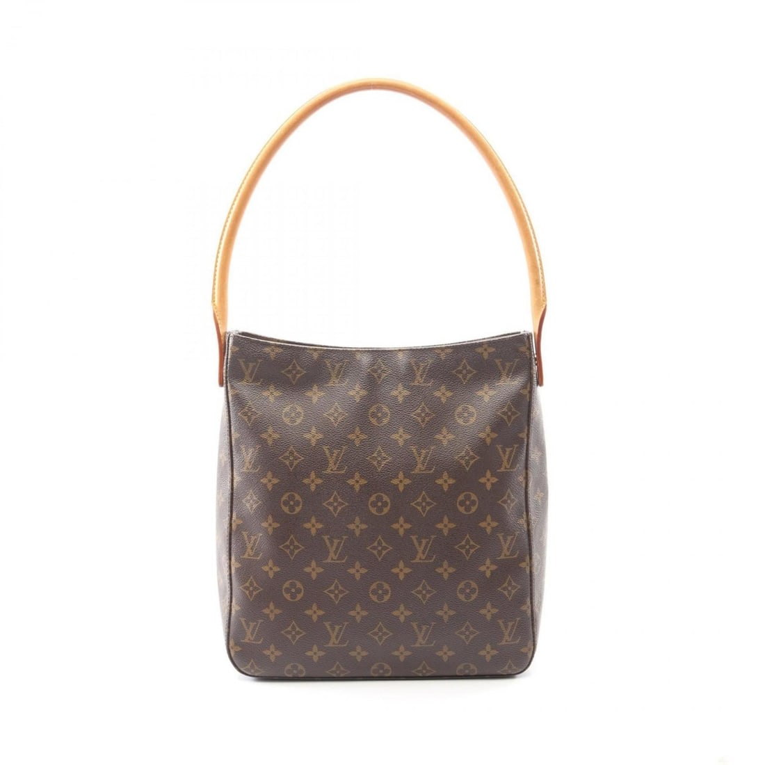 Louis Vuitton Looping GM Shoulder Bag/Handbag in Coated Canvas and Leather with Monogram Design,: --- Catalog ---Category: SizeSize (HxWxD): 31cm x 28.5cm x 11cm / 12.2'' x 11.22'' x 4.33''Category: DesignType: Handbag, Shoulder bagColor: Brown, MonogramGender: WomenMaterial: Coated canvas , Leath