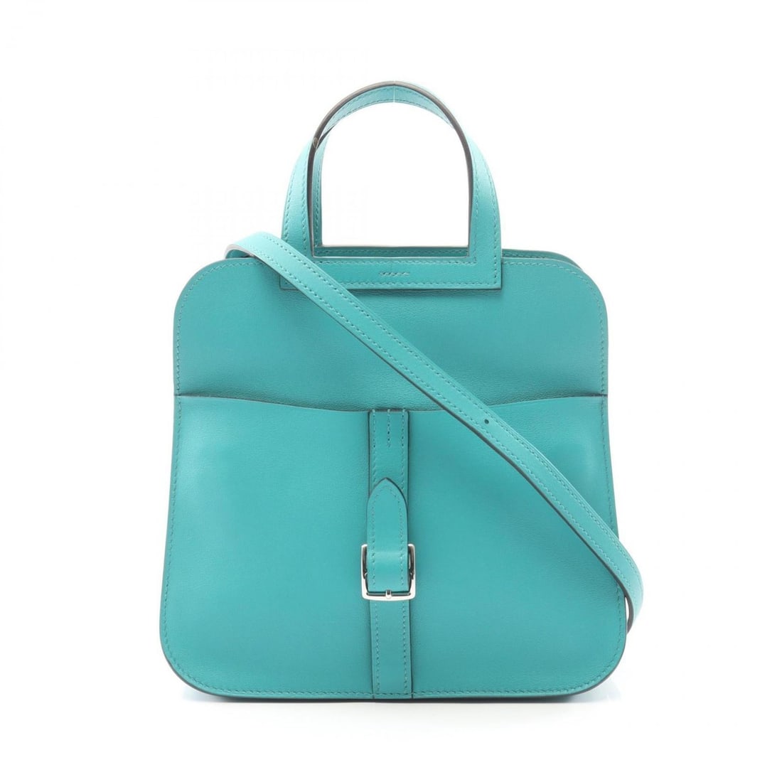 Hermes Hermès Arzan Mini Handbag in Swift Leather, Green, for Women: --- Catalog ---Category: SizeSize (HxWxD): 20cm x 21cm x 7cm / 7.87'' x 8.26'' x 2.75''Category: DesignType: HandbagColor: Alezan, Blue paon, GreenGender: WomenMaterial: Swift leather Category: Genera