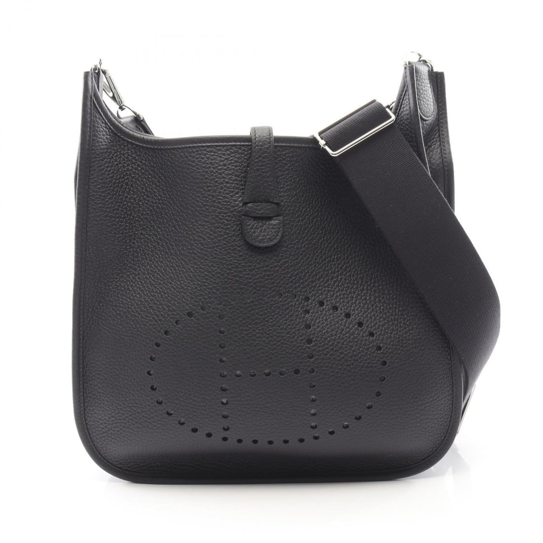 Hermes Hermès Evelyn 3 Trois PM Shoulder Bag/Handbag in Taurillon Clemence Leather, Navy Blue: --- Catalog ---Category: SizeSize (HxWxD): 26.5cm x 28cm x 7cm / 10.43'' x 11.02'' x 2.75''Category: DesignType: Handbag, Shoulder bagColor: NavyGender: WomenMaterial: Taurillon clemence leather Categ