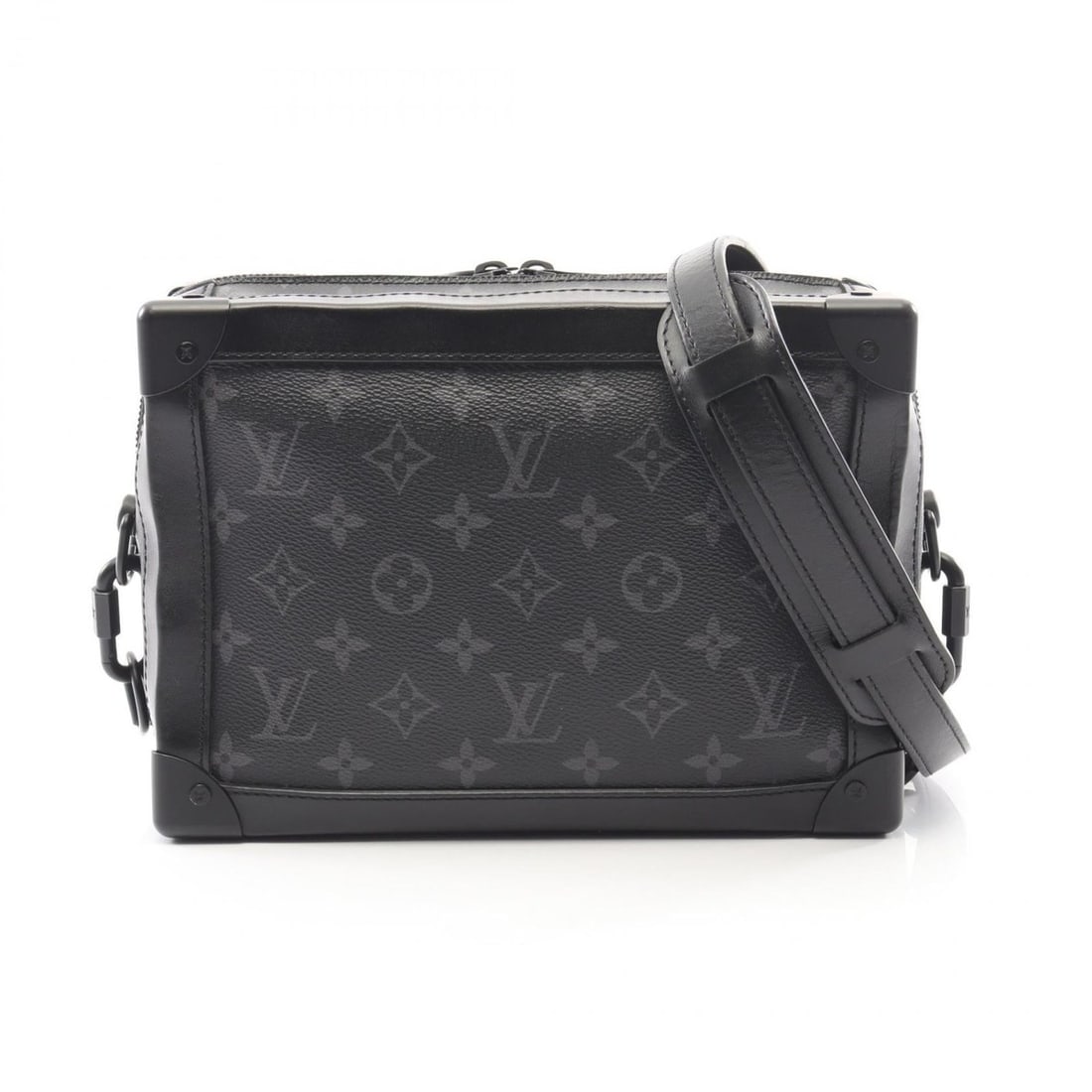 Louis Vuitton Soft Trunk Shoulder Bag/Handbag in Coated Canvas and Leather, Monogram Eclipse, Men's, (1 of 12)