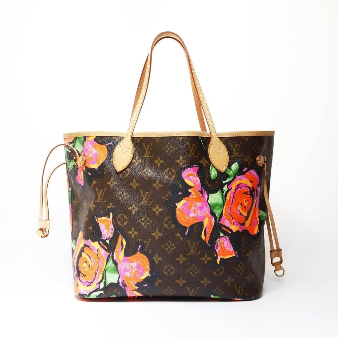 Louis Vuitton 2008 Monogram Rose Neverfull MM M48683 Tote Bag, Brown, WS26662: --- Catalog ---Category: SizeSize (HxWxD): 29cm x 46cm x 16cm / 11.41'' x 18.11'' x 6.29''Strap Length: 46cm / 18.11''Category: DesignType: Tote bagColor: Brown, Monogram RoseMaterial: Monogram Rose C