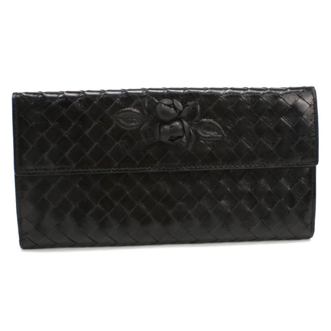 BOTTEGA VENETA Bottega Veneta Bifold Long Wallet 134075 V5281 1000 Double-Snap Intrecciato Leather: --- Catalog ---Category: SizeSize (HxWxD): 10cm x 19cm x 1.5cm / 3.93'' x 7.48'' x 0.59''Category: DesignType: Long wallet (bi-fold)Color: BlackGender: WomenMaterial: Leather Category: GeneralLine: In