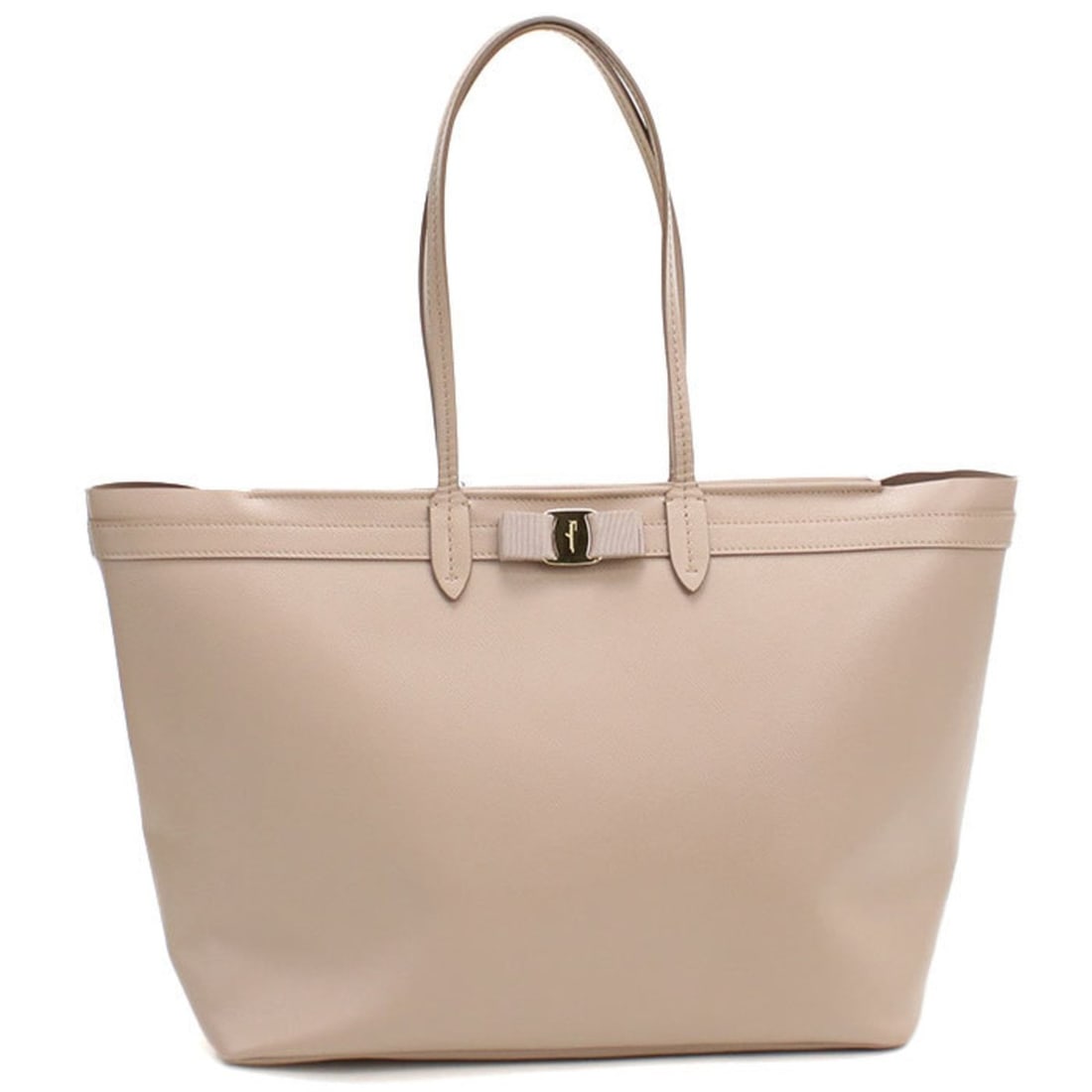Salvatore Ferragamo FERRAGAMO Vara Ribbon Tote Bag 21-H989 Women's Beige: --- Catalog ---Category: SizeSize (HxWxD): 19cm x 35cm x 15cm / 7.48'' x 13.77'' x 5.9''Category: DesignType: Tote bagColor: BeigeGender: WomenMaterial: Leather Leather/Fur Type: CalfskinCategory: Gen