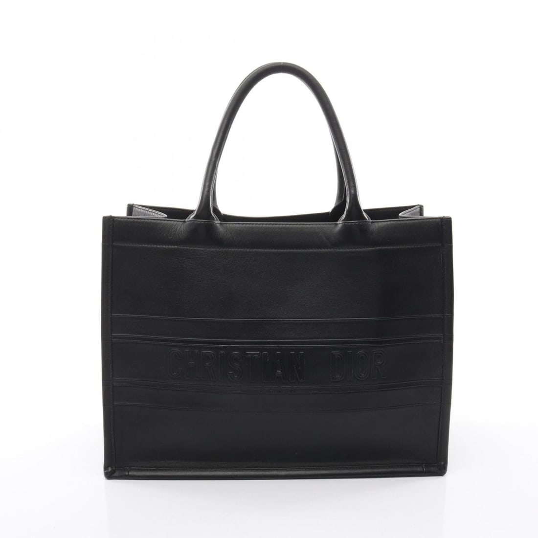 Christian Dior Dior BOOK TOTE Medium Tote Bag, Leather Handbag, Women's, Black: --- Catalog ---Category: SizeSize (HxWxD): 27cm x 36cm x 16.5cm / 10.62'' x 14.17'' x 6.49''Category: DesignType: Handbag, Tote bagColor: BlackGender: WomenMaterial: Leather Category: GeneralBrand: Ch
