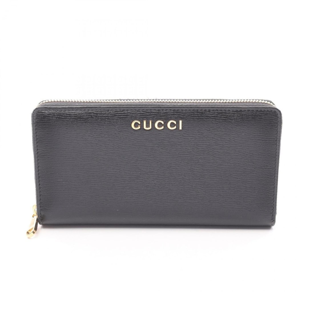 Gucci Script Round Long Wallet, Leather, Women's, Black, 772642: --- Catalog ---Category: SizeSize (HxWxD): 10cm x 18.5cm x 3cm / 3.93'' x 7.28'' x 1.18''Category: DesignType: Long wallet (bi-fold)Color: BlackGender: WomenMaterial: Leather Category: GeneralMPN: 772