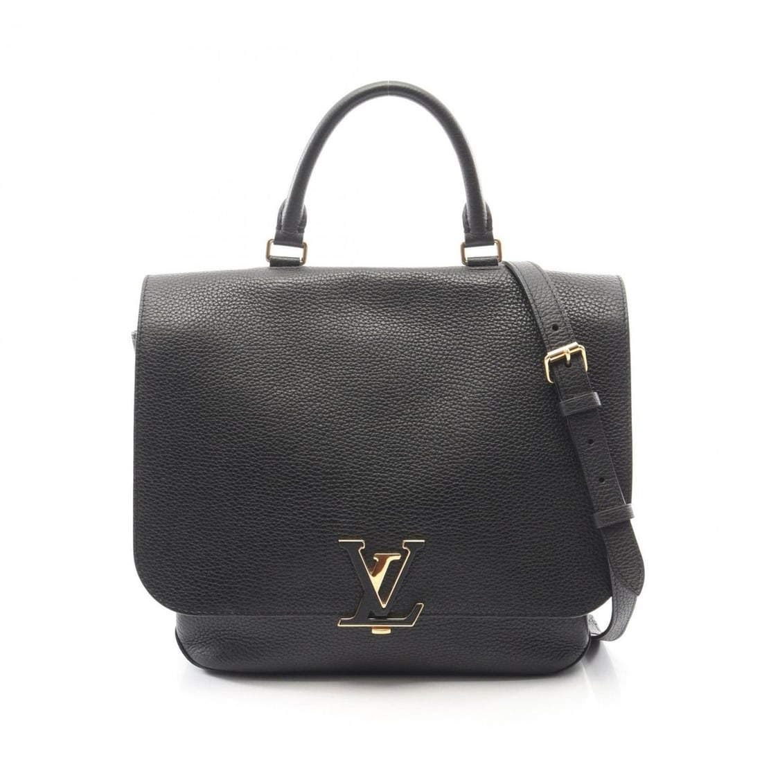 Louis Vuitton Volta Parnassus Handbag, Taurillon Leather, Black, M50255, Women's: --- Catalog ---Category: SizeSize (HxWxD): 28cm x 24cm x 10cm / 11.02'' x 9.44'' x 3.93''Category: DesignType: HandbagColor: Black, NoirGender: WomenMaterial: Leather Leather/Fur Type: Taurillon leath
