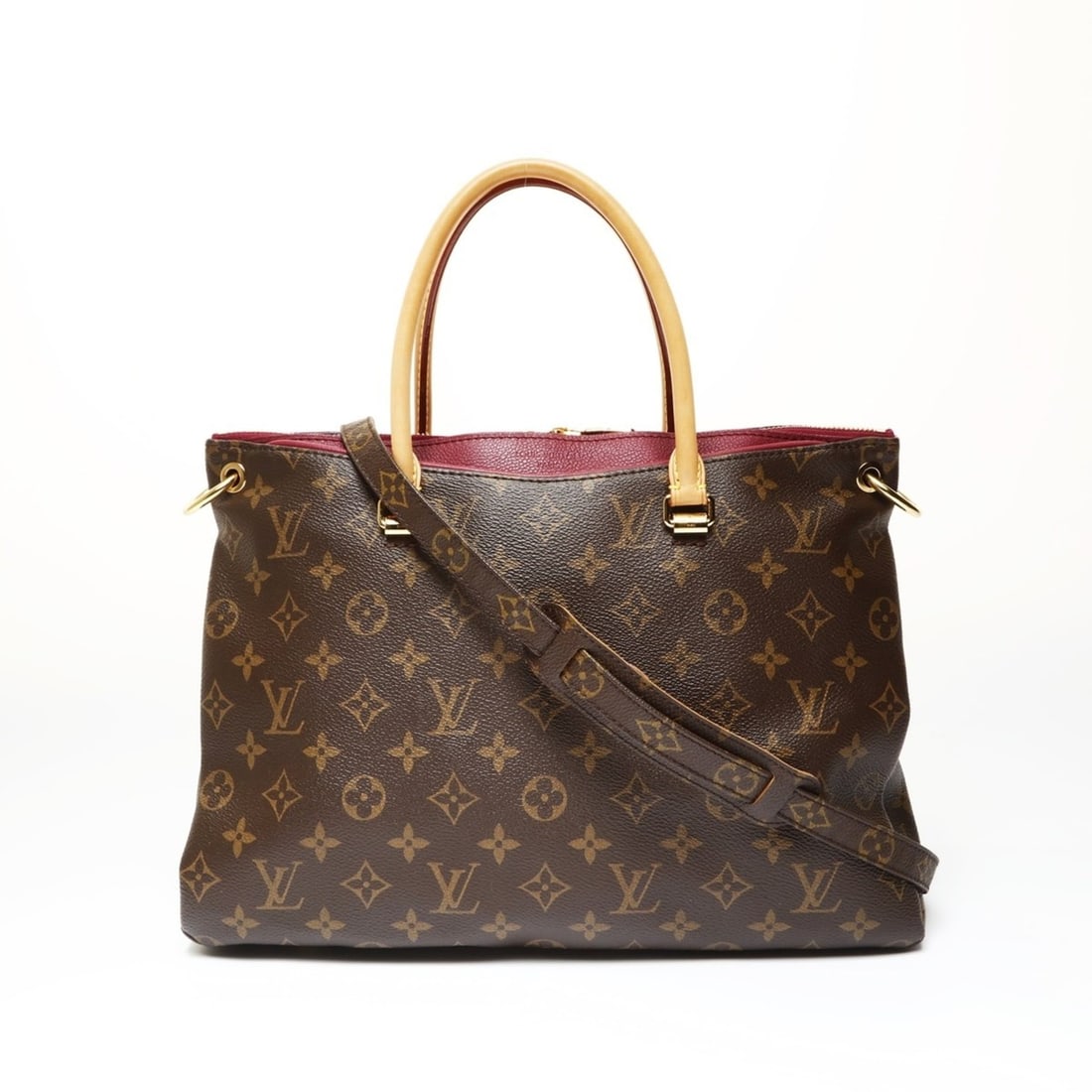 Louis Vuitton 2013 Pallas Monogram Tote Bag, Brown, WS27058: --- Catalog ---Category: SizeSize (HxWxD): 24cm x 34cm x 12.5cm / 9.44'' x 13.38'' x 4.92''Category: DesignType: Tote bagColor: BrownGender: WomenMaterial: Monogram Category: GeneralBrand: Louis Vuitt