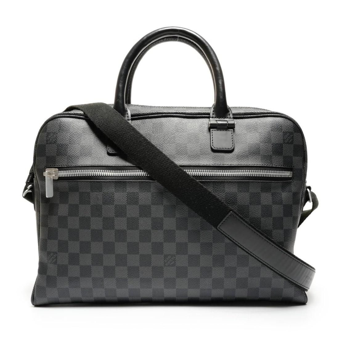 Louis Vuitton 2017 Damier Graphite Horizon Shoulder Bag in Black (WS27117): --- Catalog ---Category: SizeSize (HxWxD): 28cm x 38cm x 8cm / 11.02'' x 14.96'' x 3.14''Category: DesignType: Shoulder bagColor: BlackGender: WomenMaterial: Damier Graphite Category: GeneralBrand: Lo