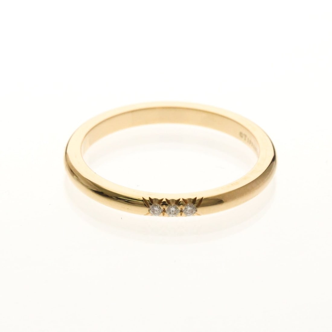 Tiffany Forever Wedding Band Ring 3P Diamond Pink Gold (18K) Fashion Diamond Band Ring Pink Gold: --- Catalog ---Category: SizeWidth: 2mm / 0.08''Weight: 2.7g / 0.09oz.JP Size: 13US Size: 6.5Category: DesignType: Band ringColor: Pink goldMetal: GoldStone: DiamondStyle: FashionGender: Men,WomenMate