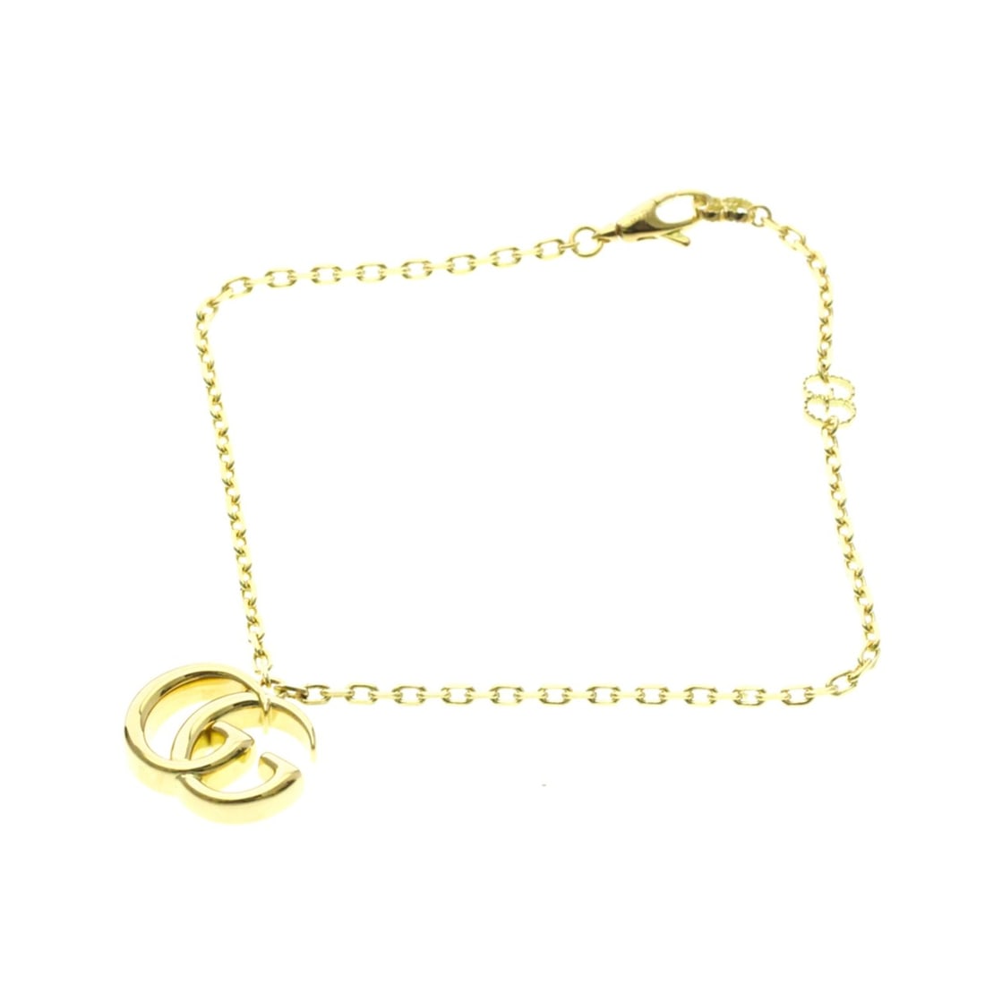 Gucci GG Bracelet Yellow Gold (18K) No Stone Charm Bracelet Gold: --- Catalog ---Category: SizeSize: 17Weight: 8.6g / 0.3oz.Total Length: 20cm / 7.87''Stone Size (HxW): 13.3cm x 17cm / 5.23'' x 6.69''Category: DesignType: Charm braceletColor: GoldMetal: GoldStone: N