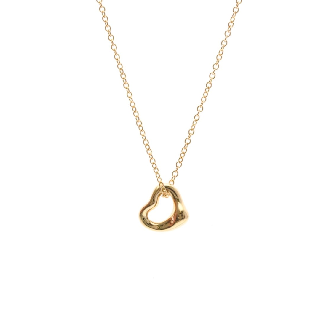 Tiffany Open Heart Extra Mini Necklace Pink Gold (18K) No Stone Men,Women Fashion Pendant Necklace: --- Catalog ---Category: SizeWeight: 1.5g / 0.05oz.Pendant Size: 7mm x 7mm / 0.27'' x 0.27''Neck Circumference: 40.5 cm / 15.94''Category: DesignColor: Pink goldMetal: GoldStone: No StoneStyle: Fashio