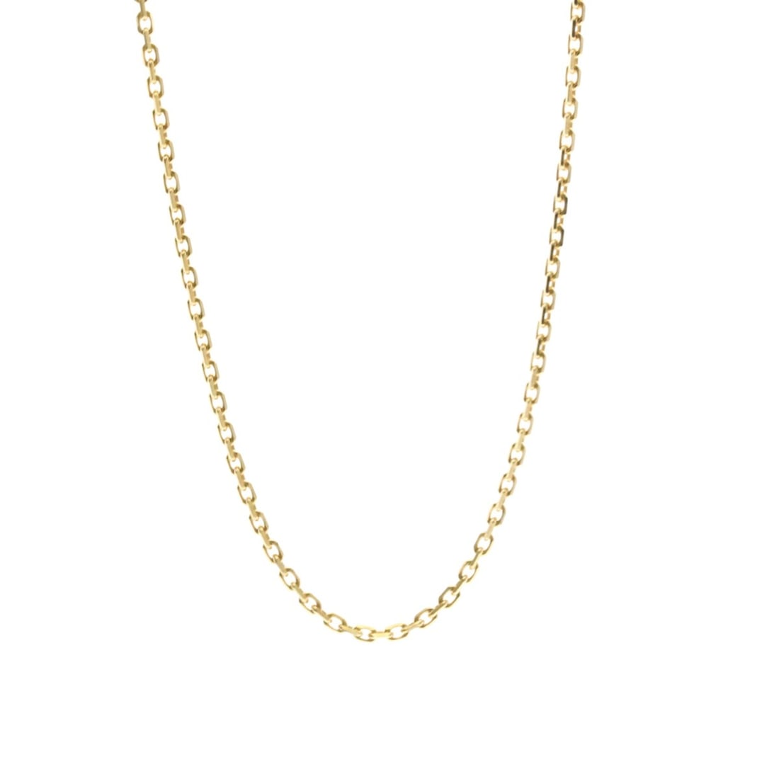 Van Cleef & Arpels Forsa Chain Yellow Gold (18K) No Stone Men,Women Fashion Neck Chain Necklace: --- Catalog ---Category: SizeWeight: 3.3g / 0.11oz.Pendant Size: 1.3mm / 0.05''Neck Circumference: 37.5 cm - 42 cm / 14.76'' - 16.53''Category: DesignColor: GoldMetal: GoldStone: No StoneStyle: Fashio