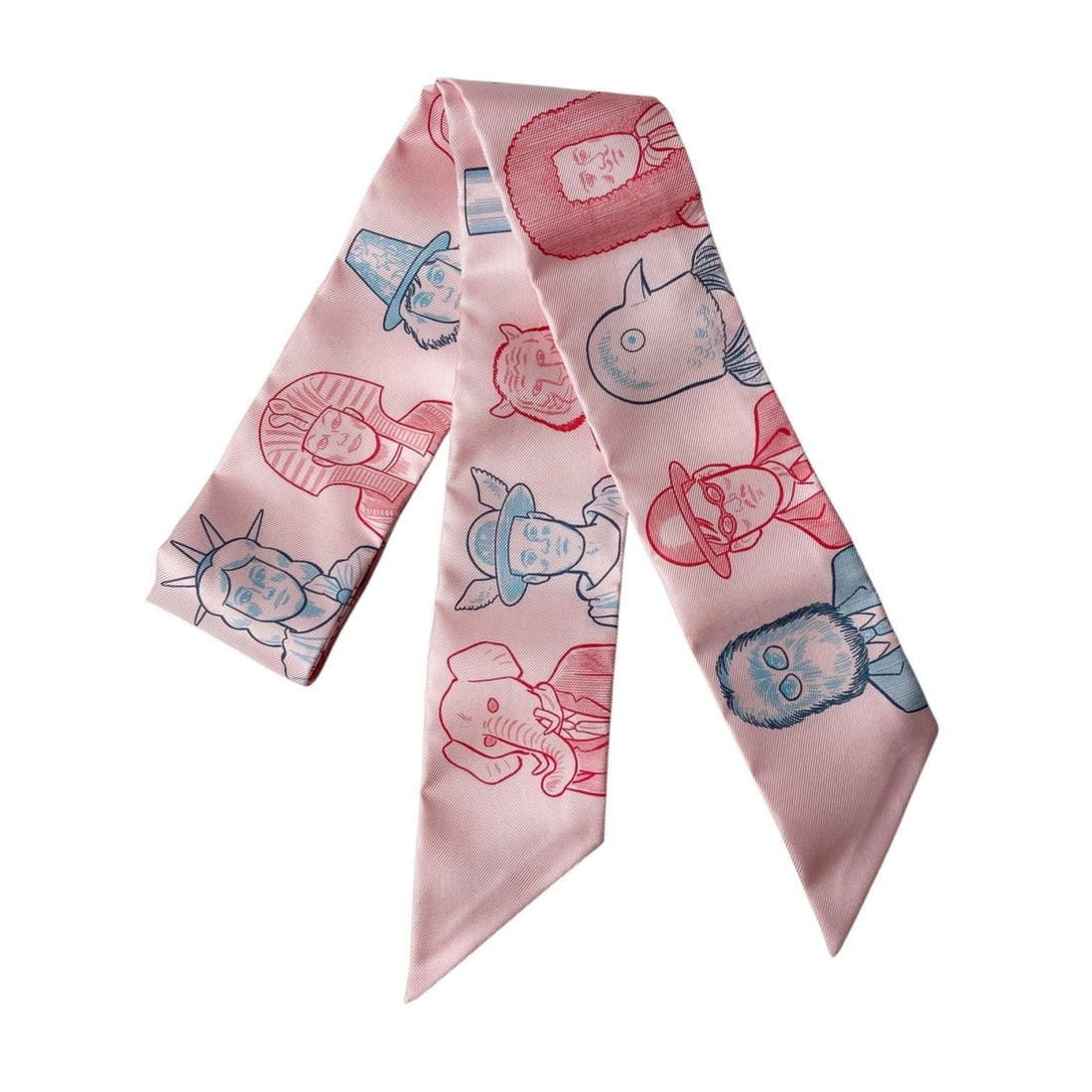 Hermes HERMES Women's Twilly Dress Code: --- Catalog ---Category: SizeSize (LxW): 86cm x 5cm / 33.85'' x 1.96''Category: DesignType: ScarfColor: Multi-colorGender: WomenMaterial: Silk Category: GeneralBrand: Hermes--- Item List ---Section: C