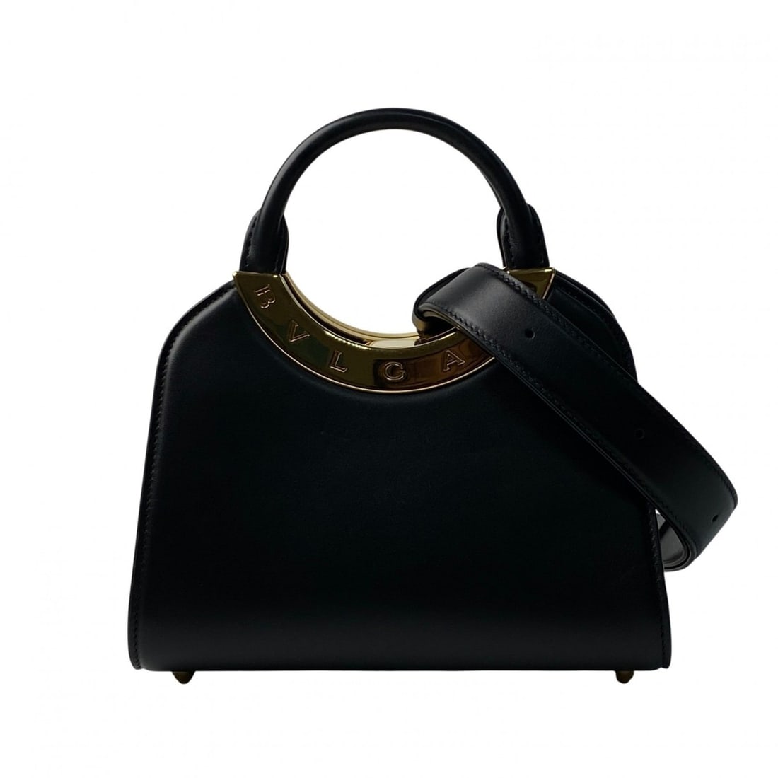 BVLGARI Women's Roma Small Top Handle 2-Way Handbag/Shoulder Bag: --- Catalog ---Category: SizeWeight: 973g / 2.14lb.Size (HxWxD): 17.5cm x 22cm x 7cm / 6.88'' x 8.66'' x 2.75''Strap Length: 76cm / 29.92''Category: DesignType: Handbag, Shoulder bagColor: BlackGender