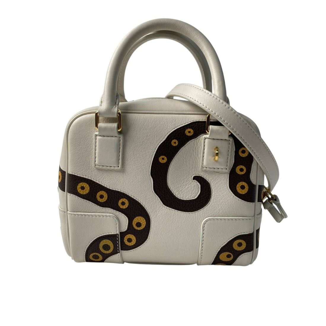 LOEWE Women's Amazona 16 Octopus 2-way Shoulder Bag, Handbag, Crossbody Bag (A039N21X07): --- Catalog ---Category: SizeWeight: 329g / 11.6oz.Size (HxWxD): 13.5cm x 18.5cm x 5.5cm / 5.31'' x 7.28'' x 2.16''Strap Length: 120cm / 47.24''Category: DesignType: Handbag, Shoulder bagColor: Multi-