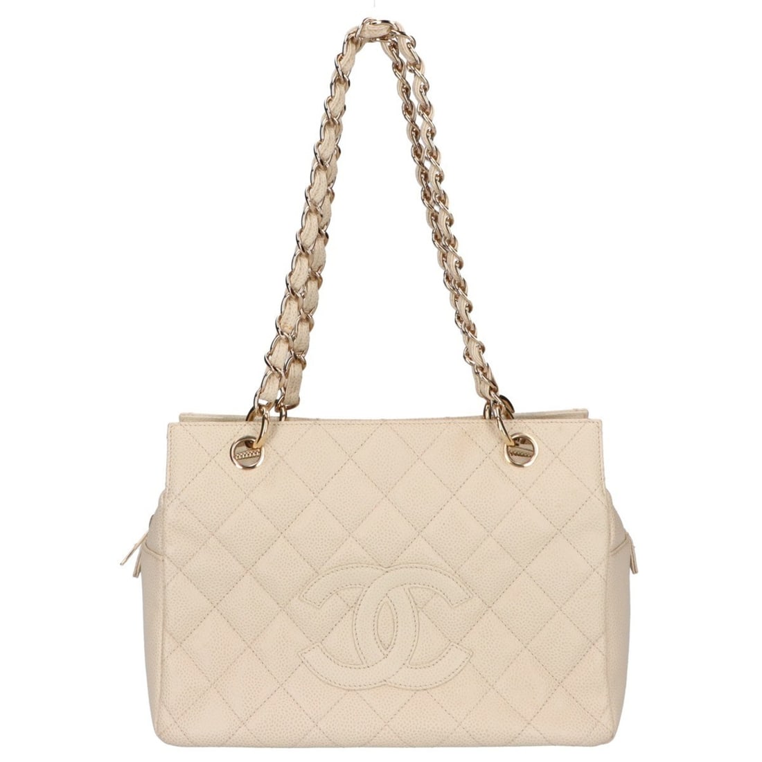 CHANEL Chanel No. 8 Reissue Chain Tote PTT Caviar Handbag Ivory Women's (1 of 14)