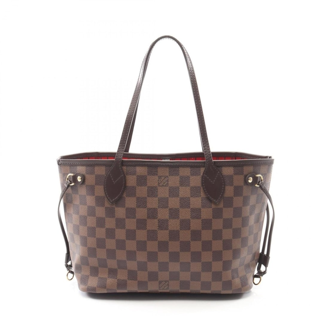 Louis Vuitton Neverfull PM Tote Bag, Coated Canvas, Leather, Damier Women's, Brown, N40600: --- Catalog ---Category: SizeSize (HxWxD): 22cm x 29cm x 12.5cm / 8.66'' x 11.41'' x 4.92''Category: DesignType: Handbag, Tote bagColor: Brown, EbeneGender: WomenMaterial: Coated canvas , Leather Cate