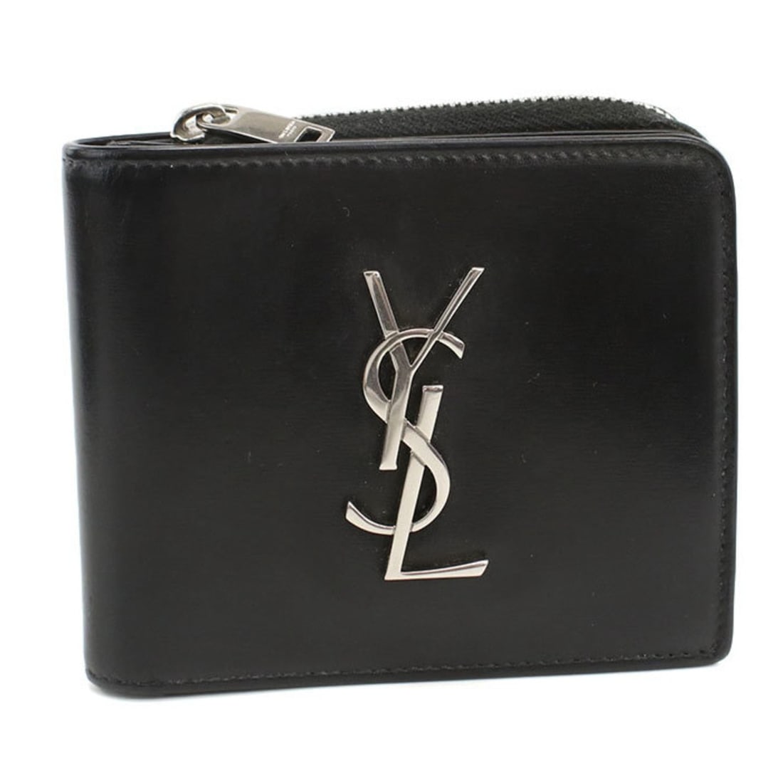 SAINT LAURENT Saint Laurent Bifold Wallet 630072 Monogram Men's Black: --- Catalog ---Category: SizeSize (HxWxD): 9cm x 11cm x 2cm / 3.54'' x 4.33'' x 0.78''Category: DesignType: Wallet (bi-fold)Color: BlackGender: Men,WomenMaterial: Leather Leather/Fur Type: CalfskinCat