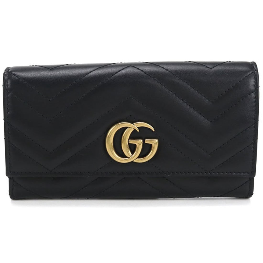 GUCCI Continental Wallet with Double G, Black, 443436, Women's: --- Catalog ---Category: SizeSize (HxWxD): 10.5cm x 19cm x 4cm / 4.13'' x 7.48'' x 1.57''Category: DesignType: Long wallet (bi-fold)Color: BlackGender: WomenHandmade: YesMaterial: Leather Category: Ge