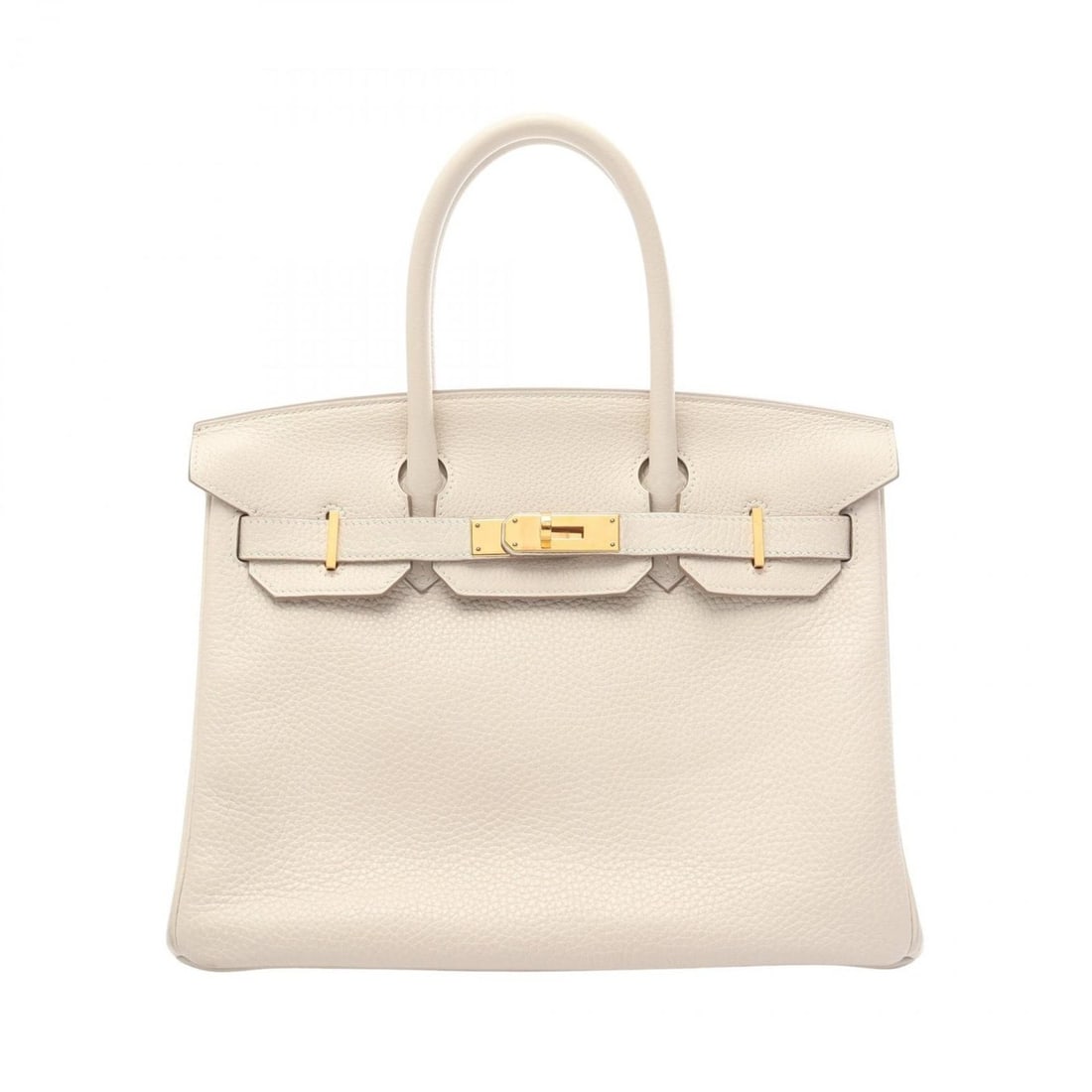Hermes Hermès Birkin 30 handbag in Taurillon Clemence leather, ivory for women.: --- Catalog ---Category: SizeSize (HxWxD): 24cm x 30cm x 15cm / 9.44'' x 11.81'' x 5.9''Category: DesignType: HandbagColor: IvoryGender: WomenMaterial: Leather Leather/Fur Type: Taurillon clemence lea