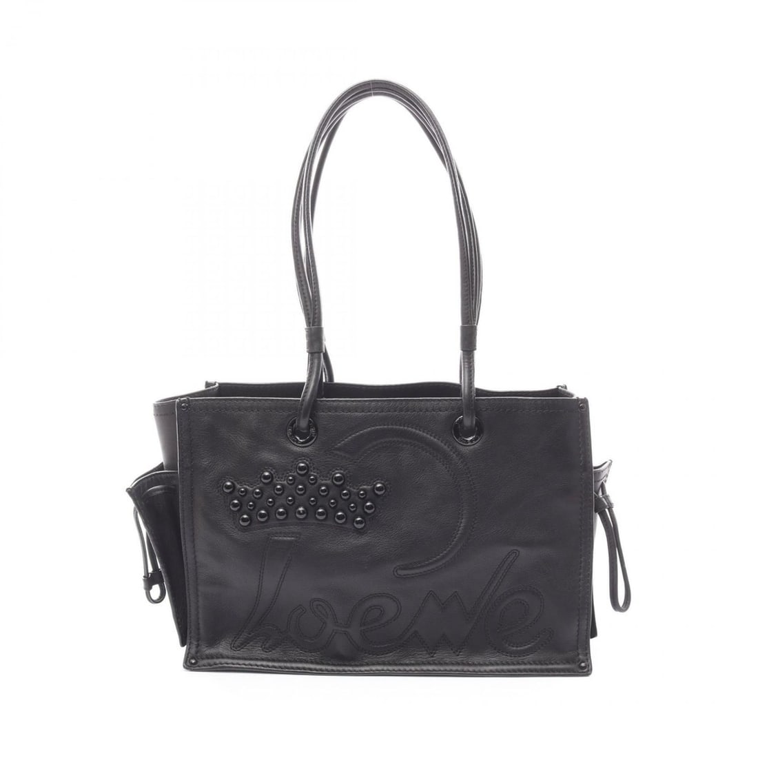 LOEWE tote bag, handbag, leather, women's, black: --- Catalog ---Category: SizeSize (HxWxD): 23.5cm x 34cm x 14.5cm / 9.25'' x 13.38'' x 5.7''Category: DesignType: Handbag, Tote bagColor: BlackGender: WomenMaterial: Leather Category: GeneralBrand: Lo