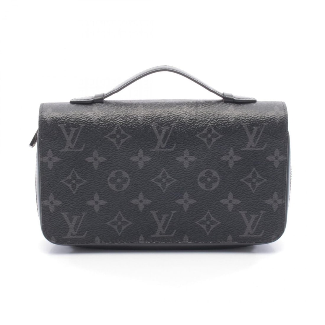 Louis Vuitton Zippy XL Round Long Wallet in Monogram Eclipse Leather, Men's, Black, M61698: --- Catalog ---Category: SizeSize (HxWxD): 13cm x 22cm x 4cm / 5.11'' x 8.66'' x 1.57''Category: DesignType: Long wallet (bi-fold)Color: BlackGender: MenMaterial: Monogram Eclipse , PVC , Leather Cate