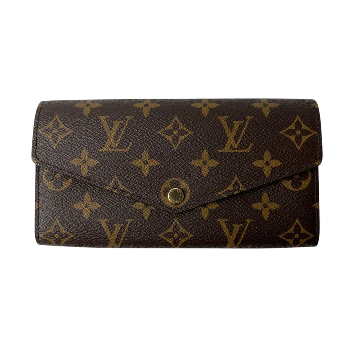 Louis Vuitton Women's Sarah Monogram Portefeuille Long Wallet with RFID and Initials: --- Catalog ---Category: SizeSize (HxWxD): 11cm x 19cm / 4.33'' x 7.48''Category: DesignType: Long wallet (bi-fold)Color: BrownGender: WomenMaterial: PVC Category: GeneralLine: MonogramBrand: Louis Vu